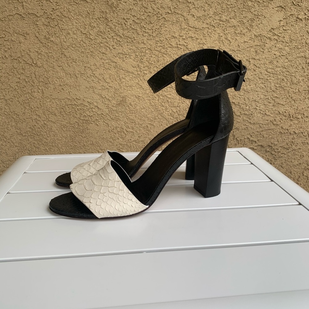Maria Cornejo block heels leather sandals European size 41.5